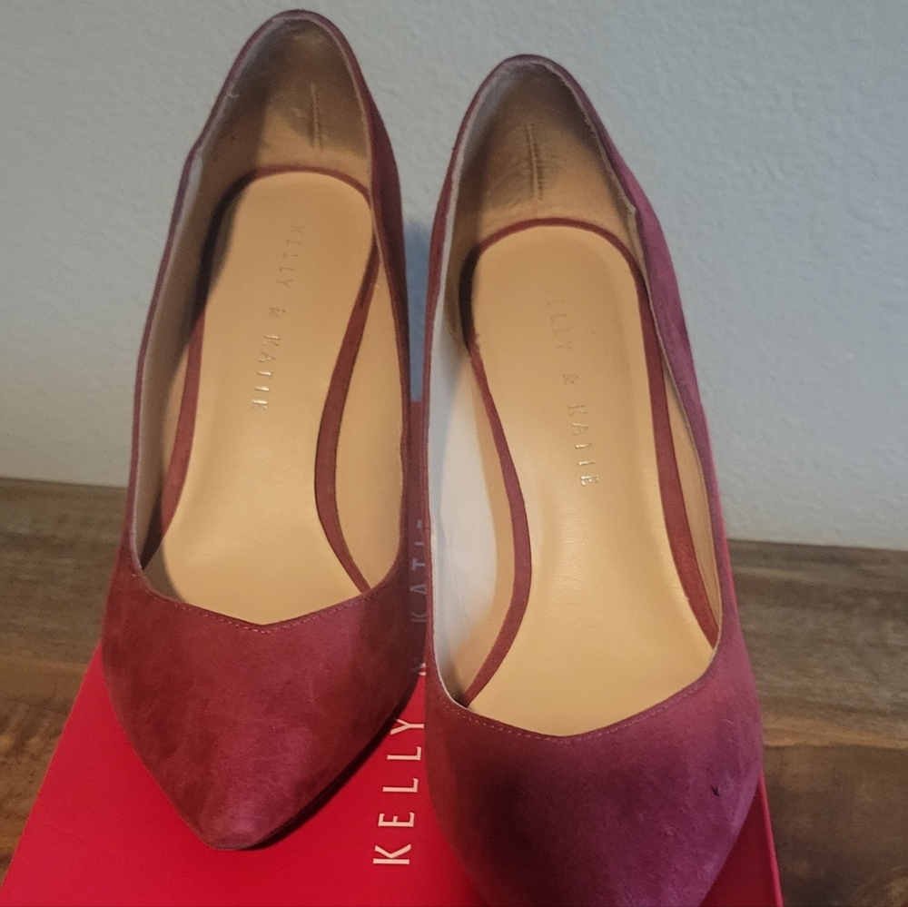 Burgundy/red heels